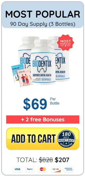 BIODENTIX MOST POPULAR 3 BOTTLES